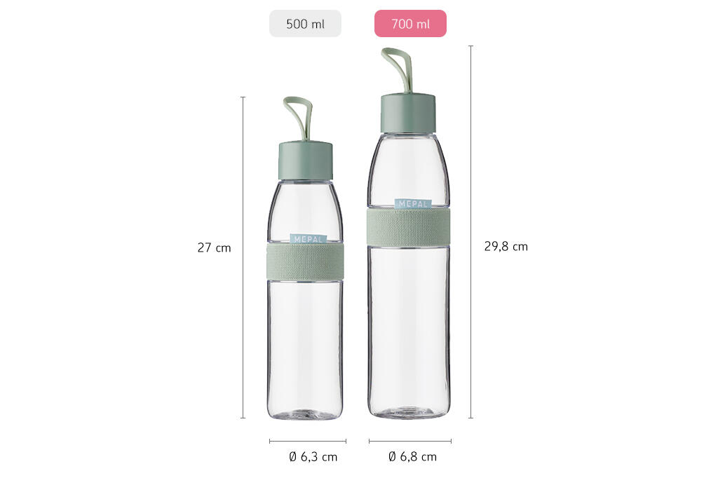 Mepal Ellipse 700 ml Trinkflasche - Nordic sage 3/7