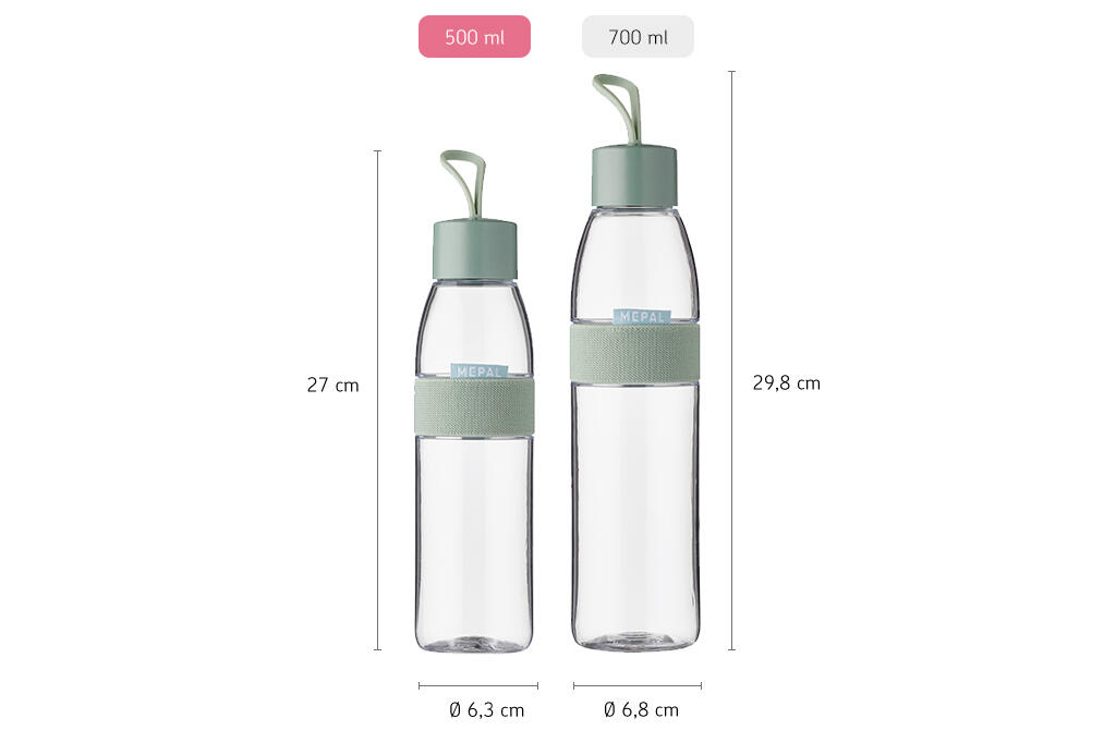 Mepal Ellipse 500 ml Trinkflasche - Vivid mauve 3/7