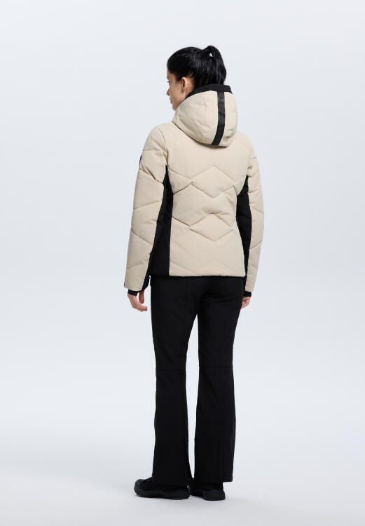 Icepeak Ellinwood Ski Jas Dames - Beige/Zwart 5/7