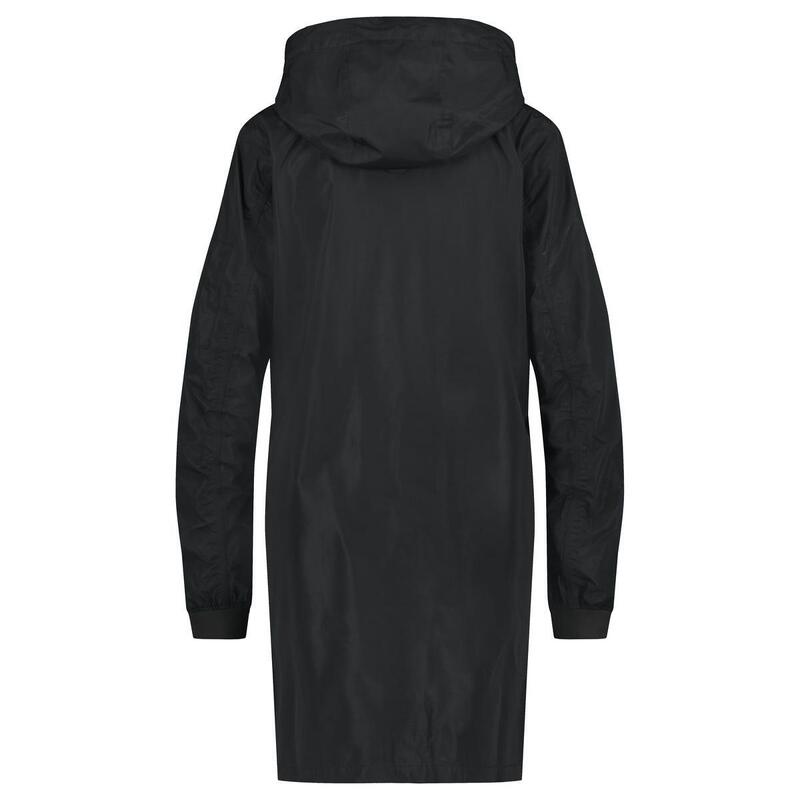 Long Bomber Rain Jacket  Women Black
