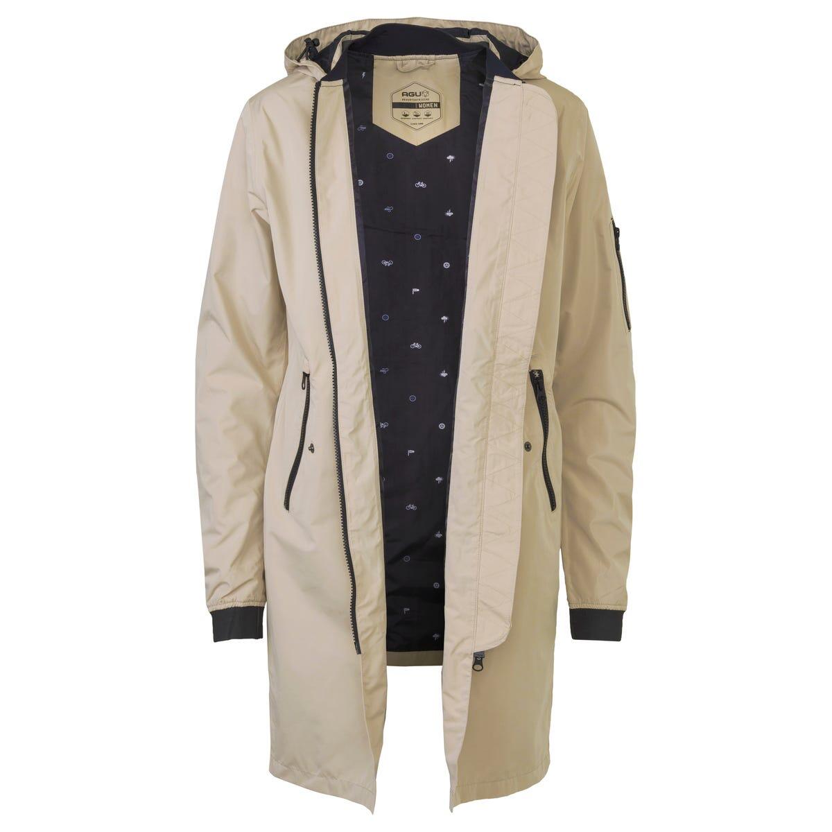 Long Bomber Giacca antipioggia Urban Outdoor Donne Cement 3/7
