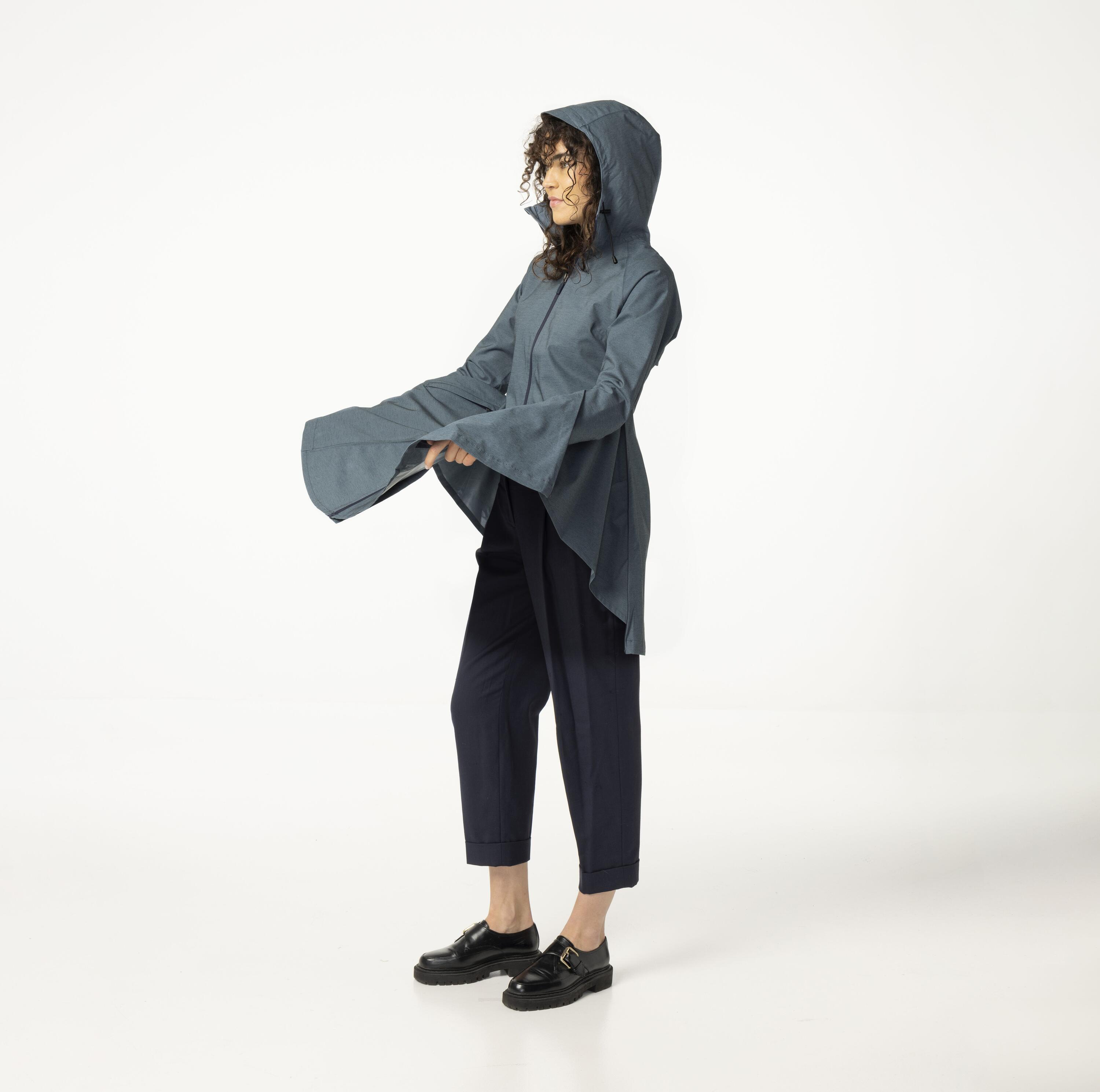 Seq 10k Regenjacke  Damen Steel Blue 5/7