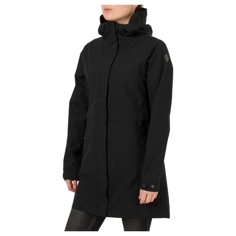 Parka Rain Jacket  Women Black