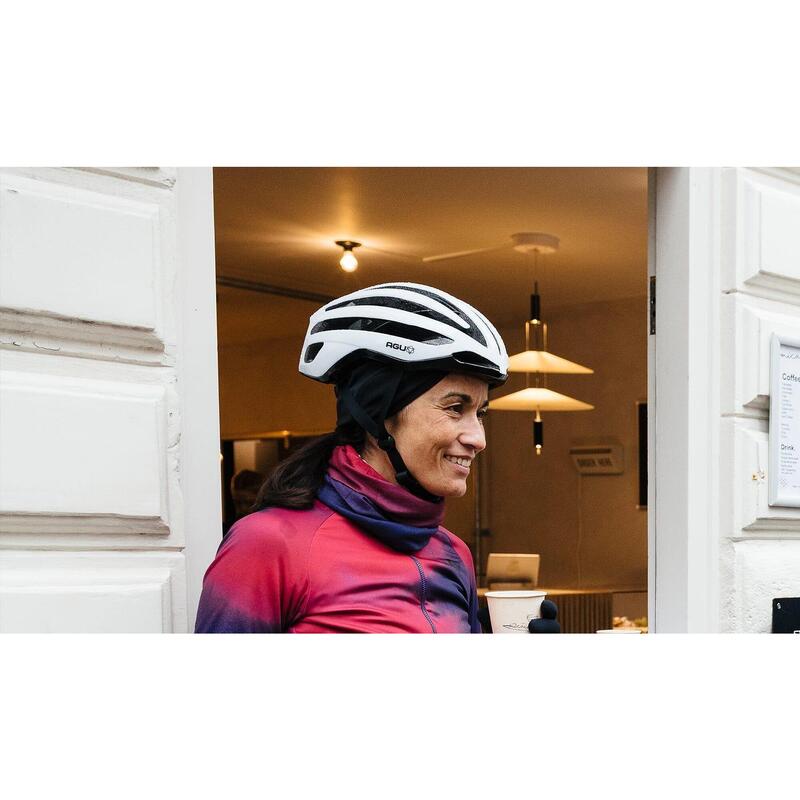 Cască de ciclism aerodinamică cu ventilație Subsonic albă