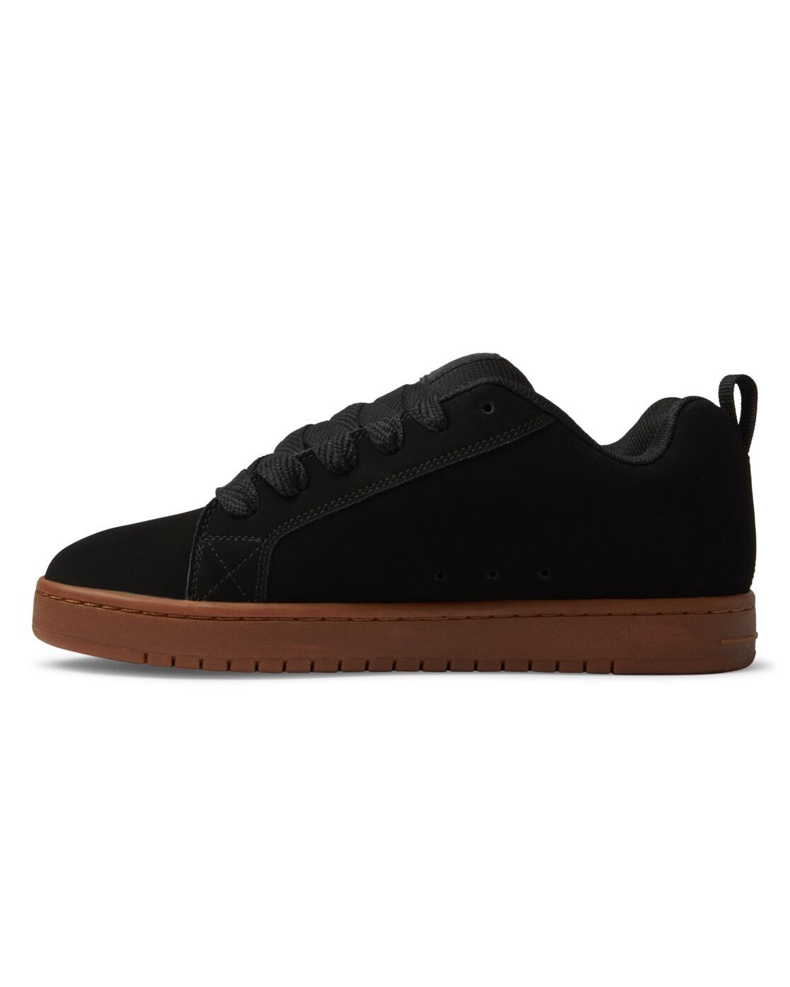 Chaussures en cuir COURT GRAFFIK Noir Homme 3/4