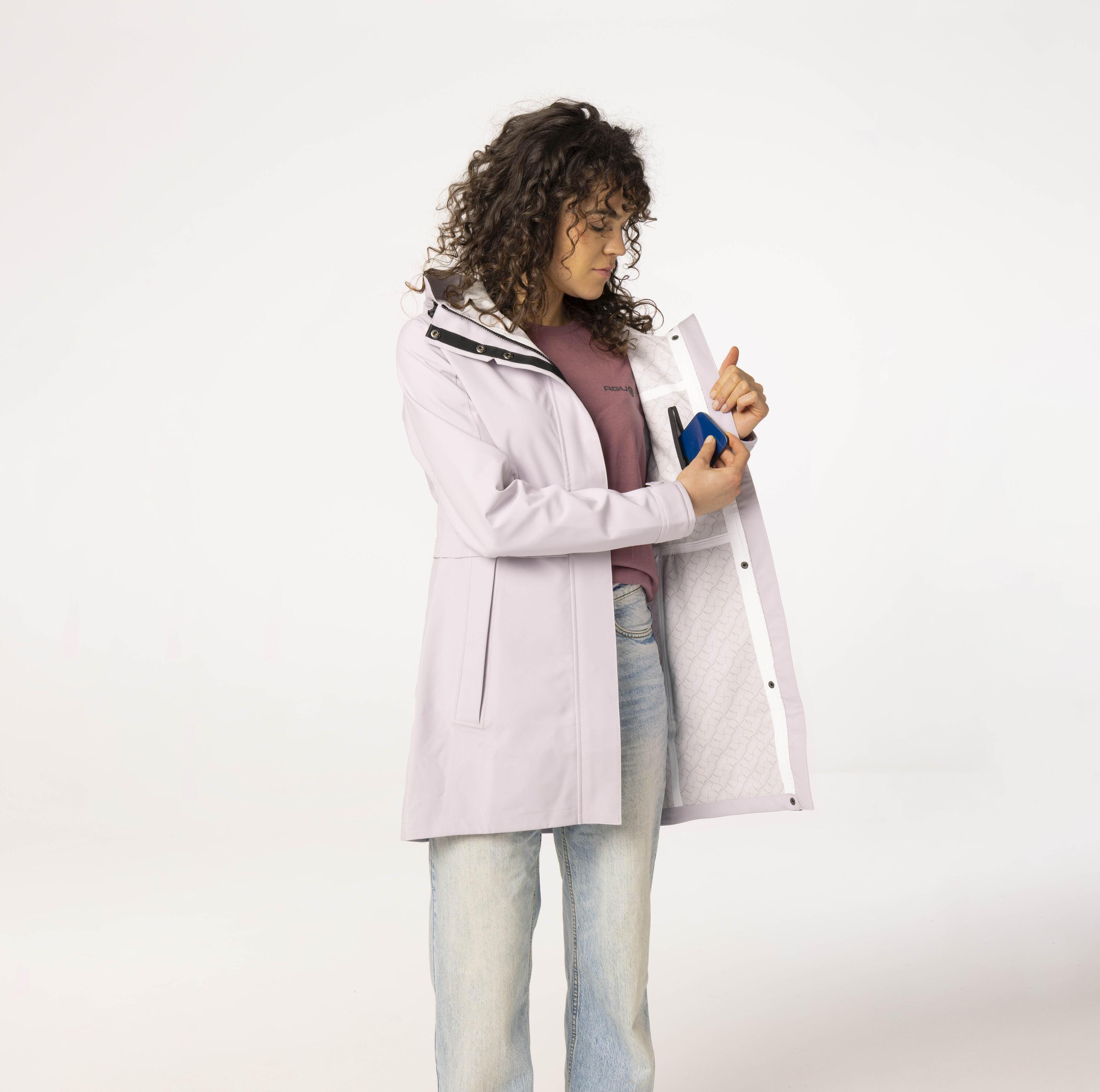Parka Veste imperméable  Femme Dusty Pink 5/7