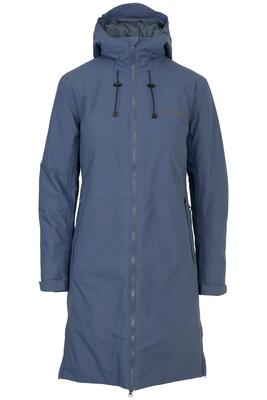 Winterregenjas fietsen dames seq ii waterdicht, winddicht, gevoerd denim blauw