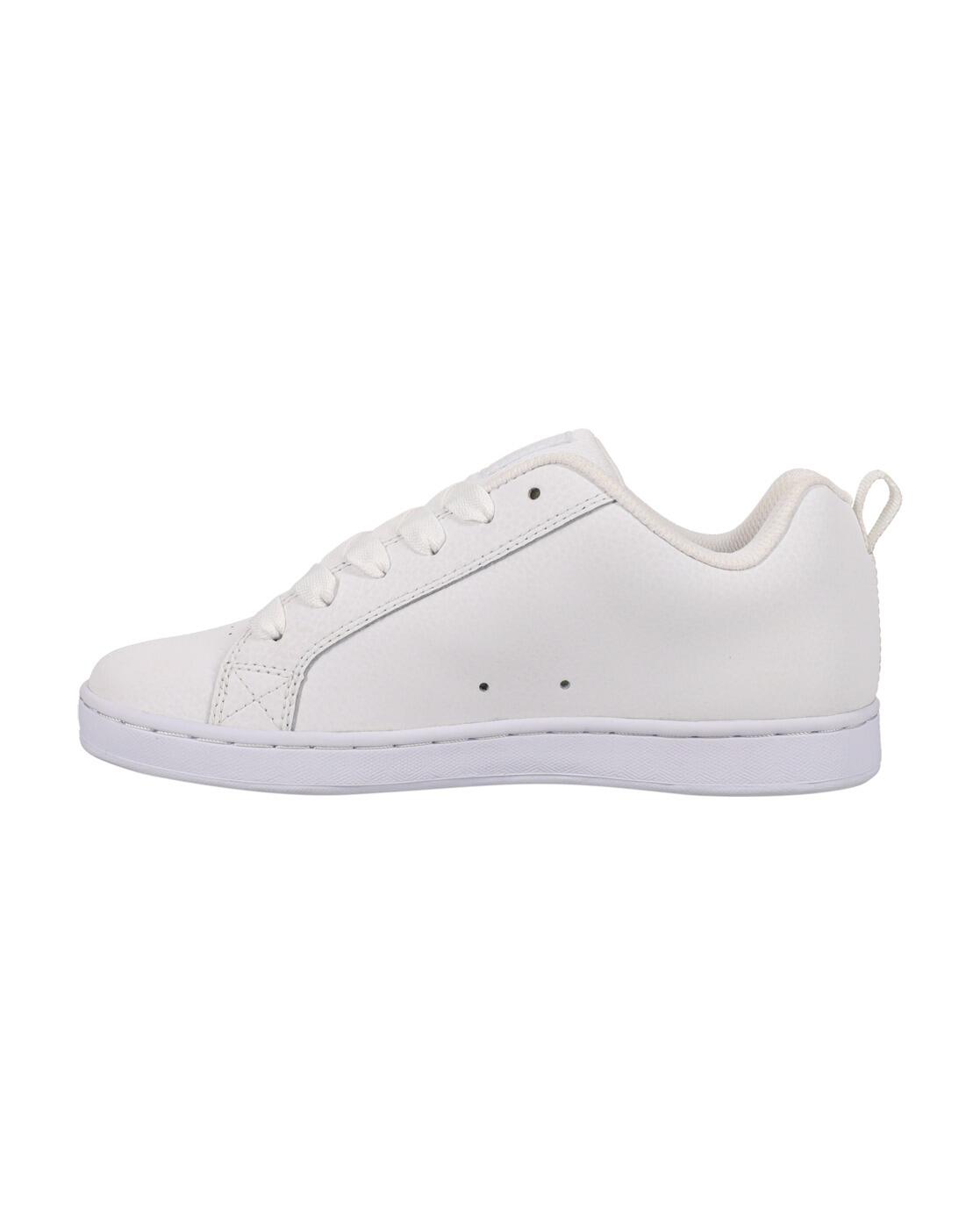 Chaussures en cuir COURT GRAFFIK Blanc Femme 3/5