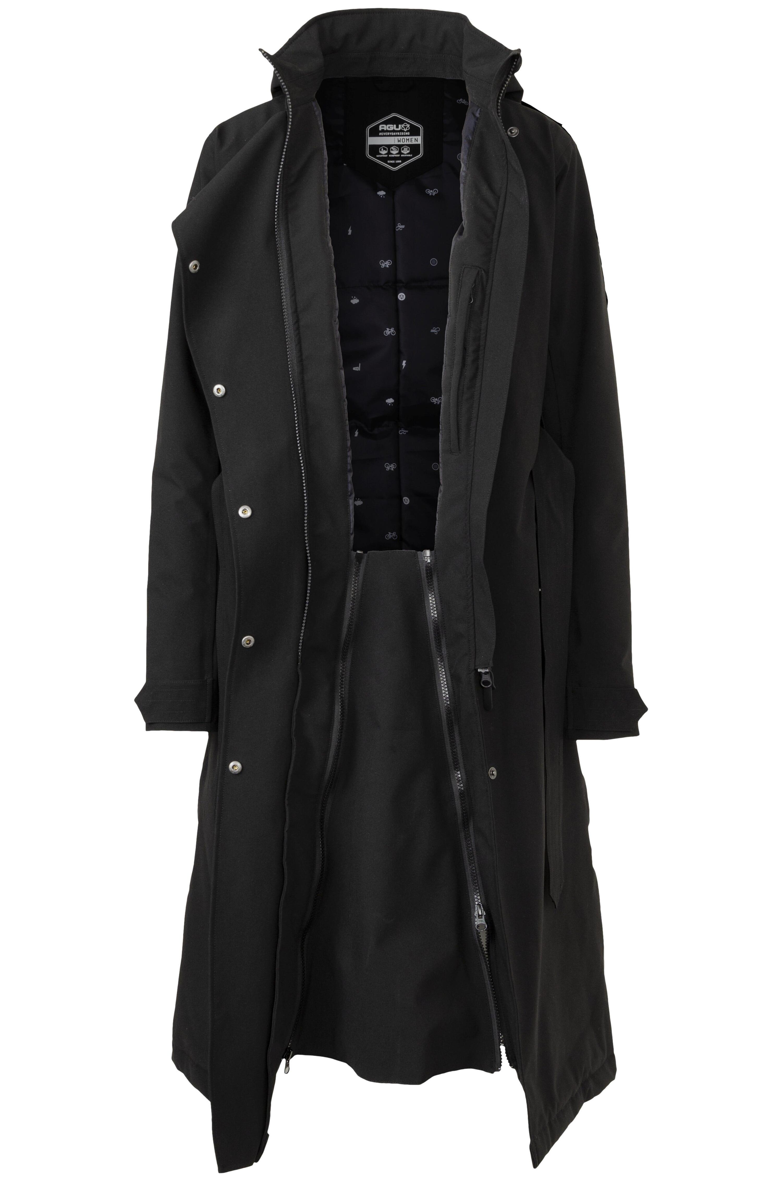 Trench Coat Puff Veste de pluie en hiver  Femme Black 2/6