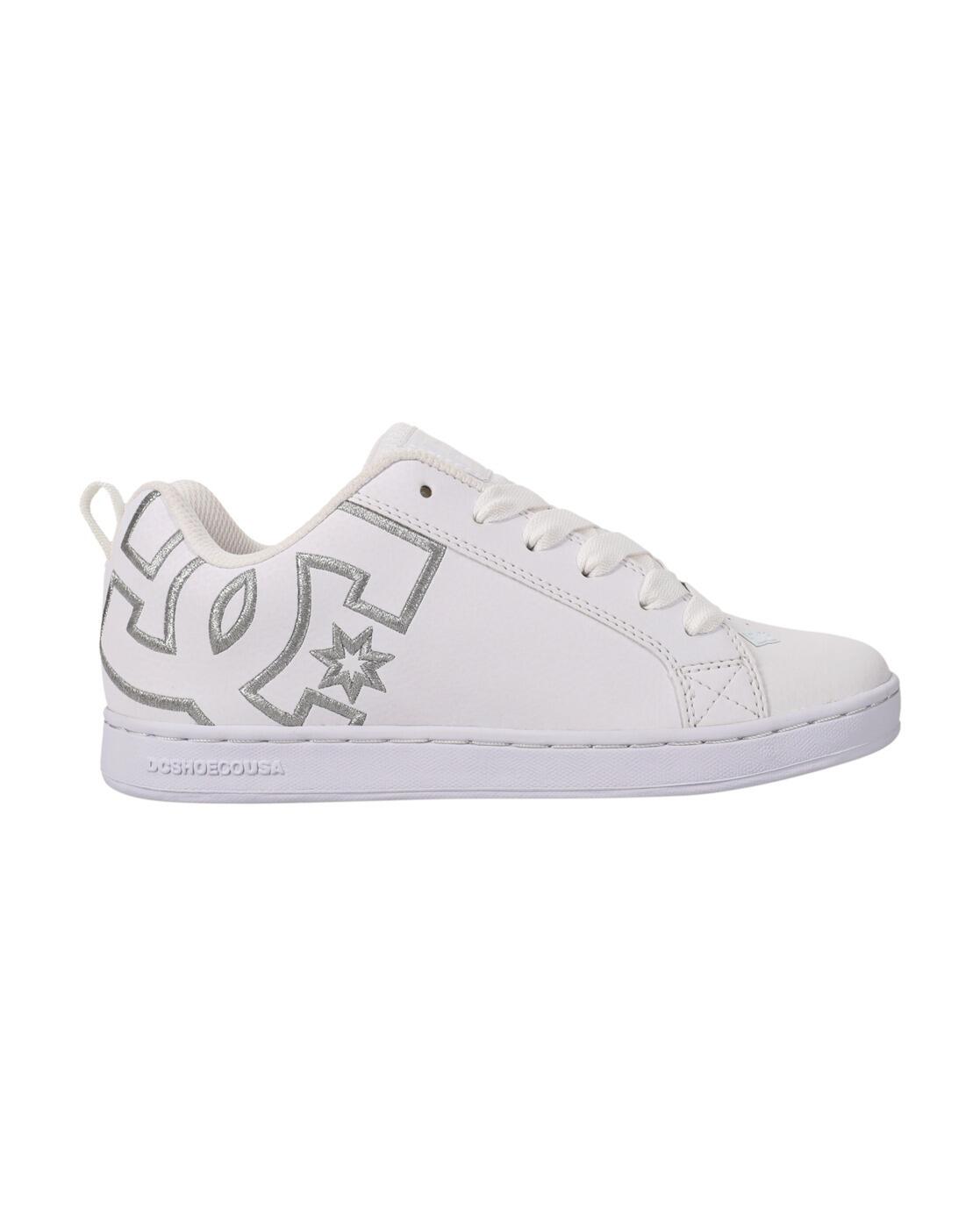 Chaussures en cuir COURT GRAFFIK Blanc Femme 2/5