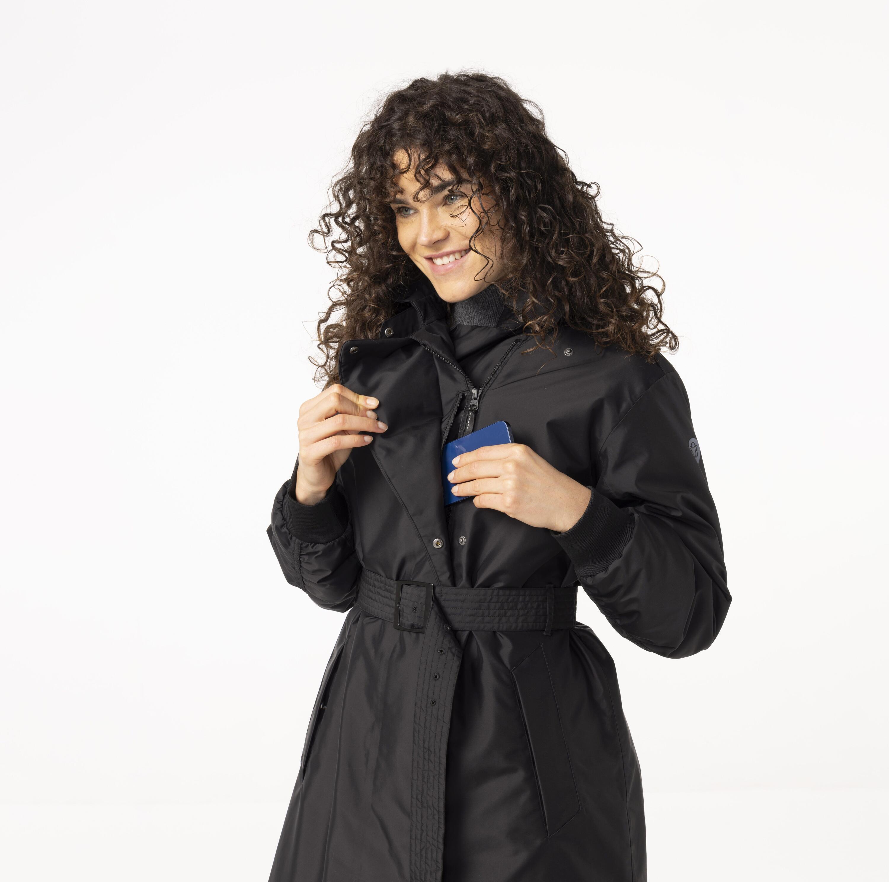 Winter Trench Coat Long Winterregenjacke  Damen 5/7