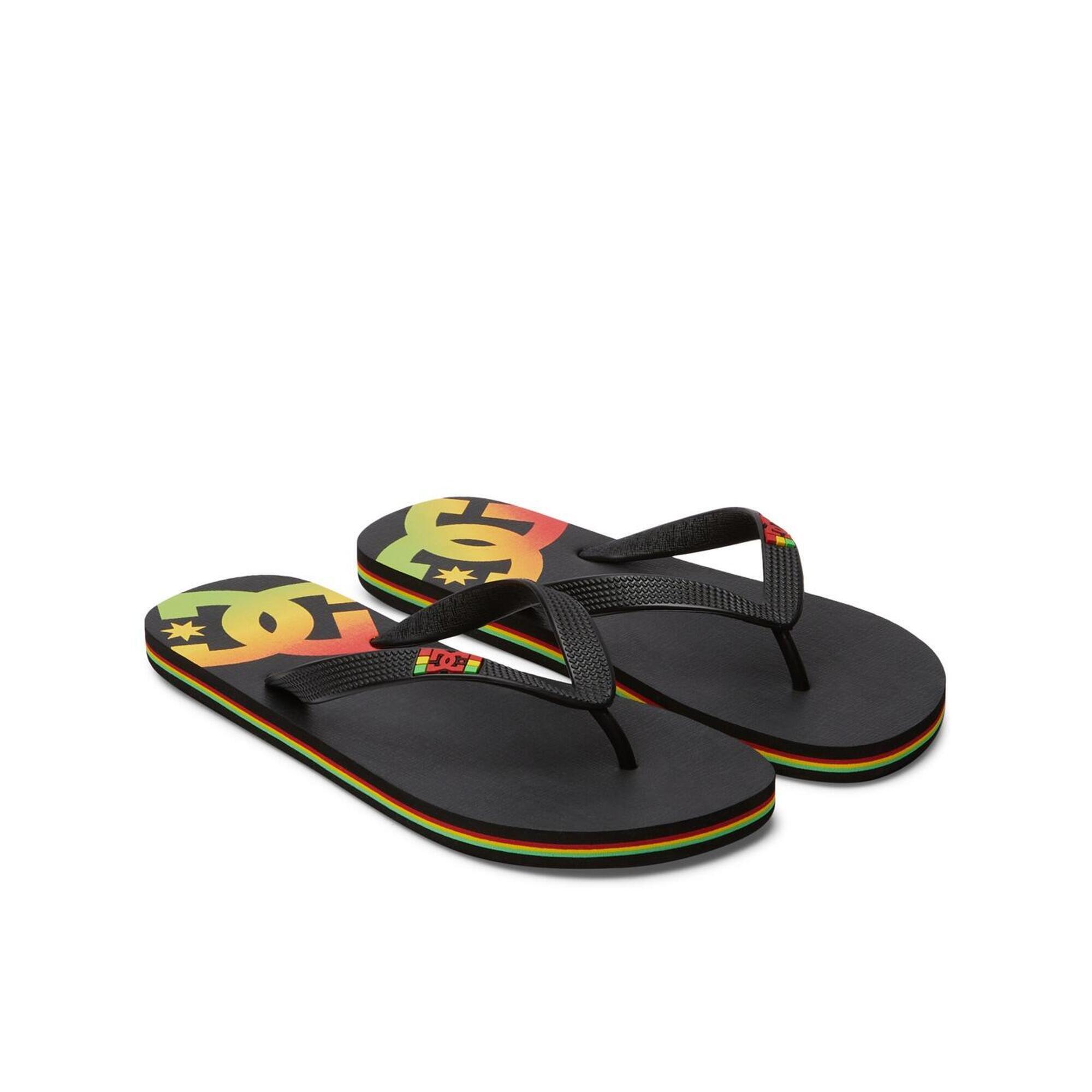 Dc Shoes - Tongs Spray Multicolore Homme - Tongs - Noir - Decathlon