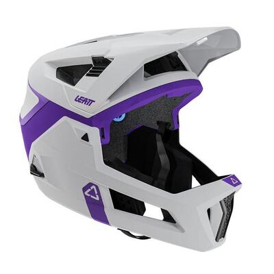 Mtb-helm enduro 4.0 v24 dh-gecertificeerd en afneembare kinbescherming wit heren