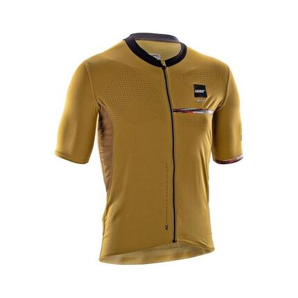 Maillot Manches Courtes Leatt Endurance 5.0 Cargo Marron Homme