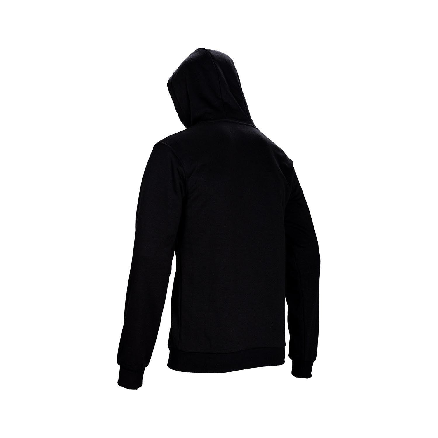 Hoodie Core V25 Leatt noir unisexe, capuche, doublure micropolaire 3/7