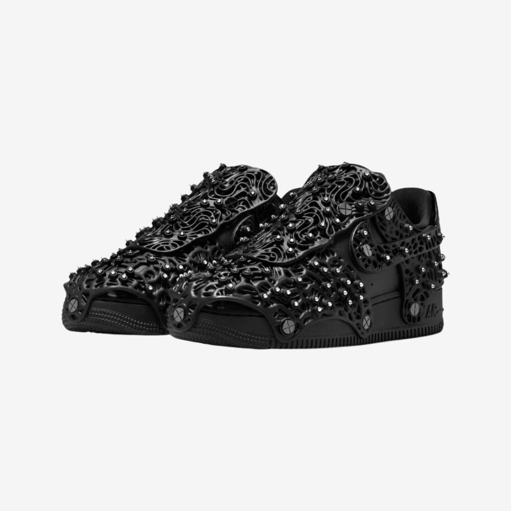 Nike Air Force 1 Low Swarovski Triple Black (W) 2/6