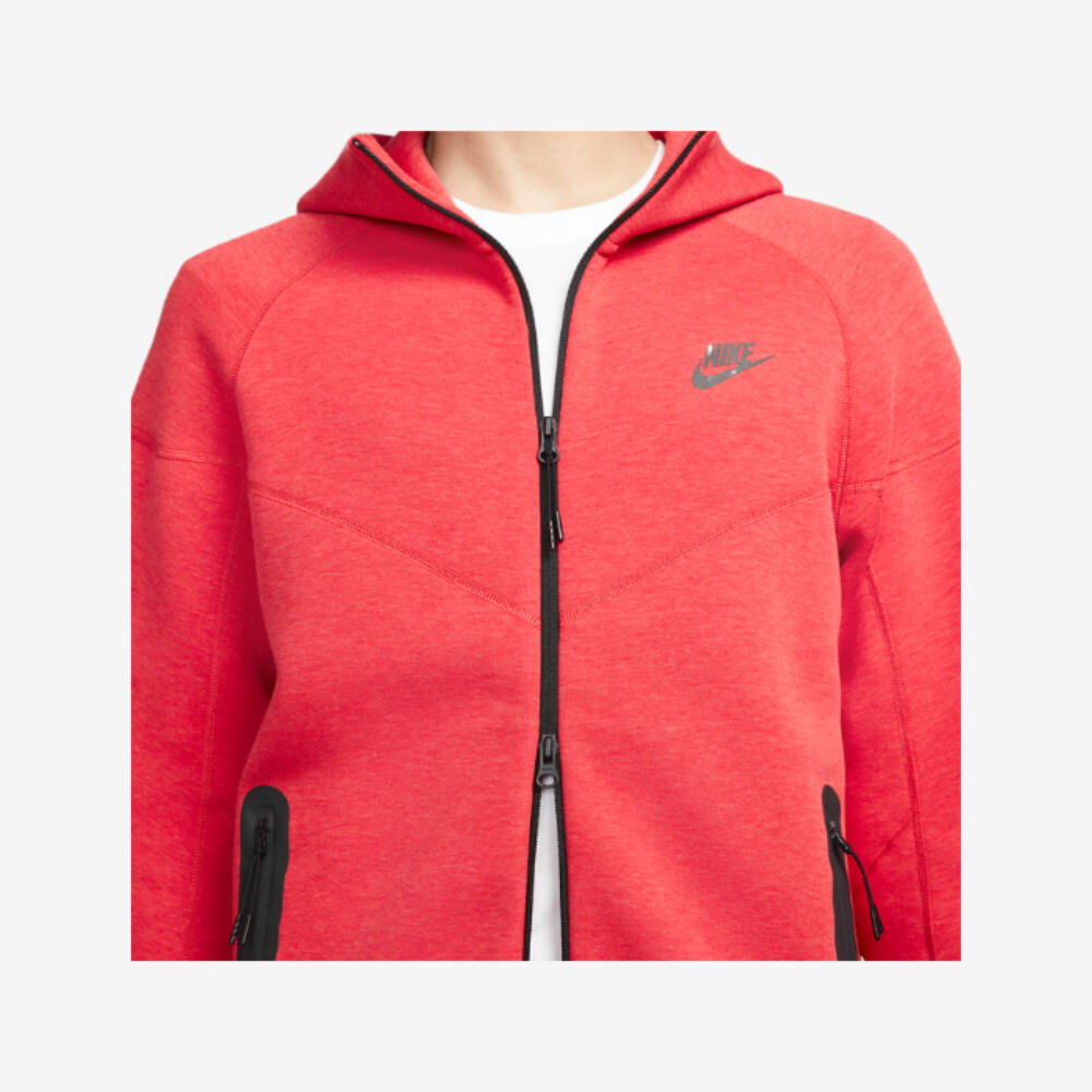 Nike Tech Fleece Windrunner felpa con zip, Rosso, Nero 4/6