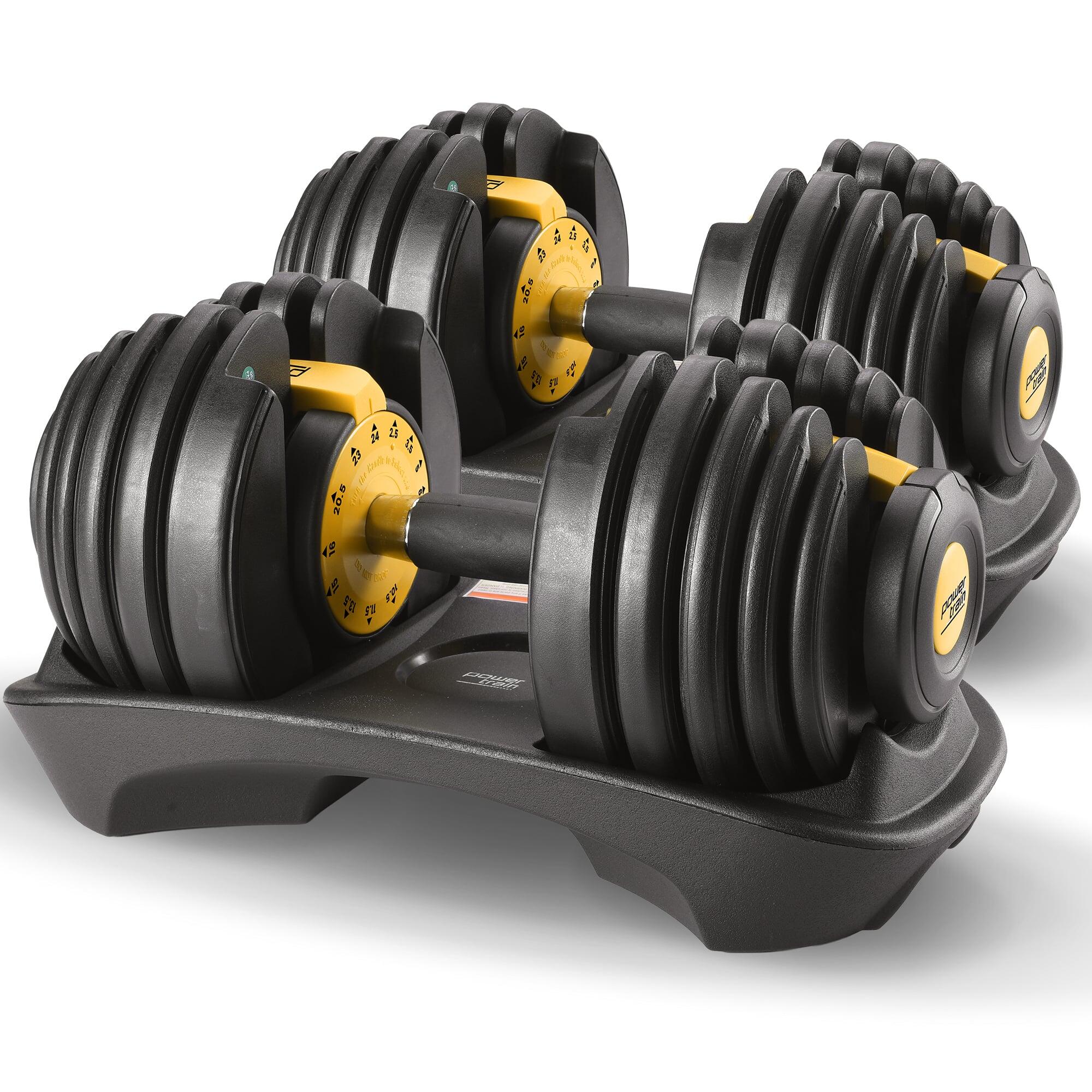 48kg Powertrain Adjustable Dumbbell Home Gym Set