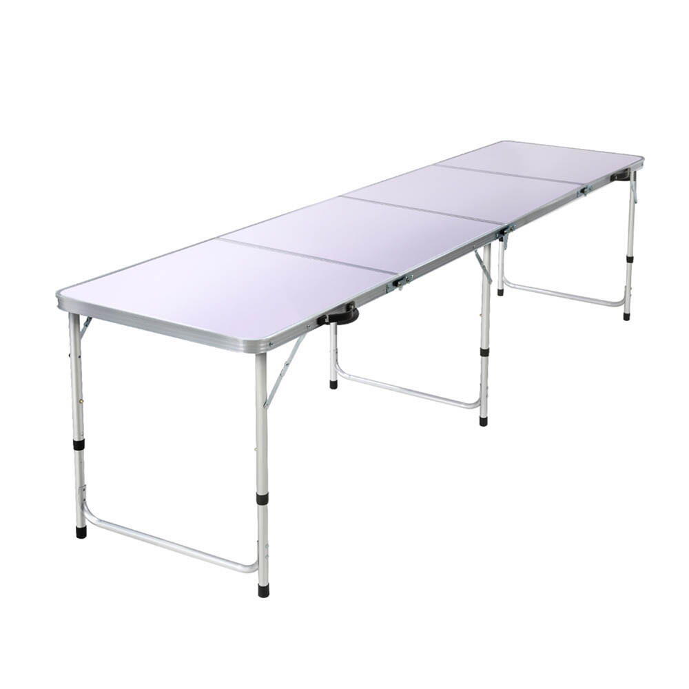 Weisshorn Folding Camping Table 240CM Portable Outdoor Picnic BBQ