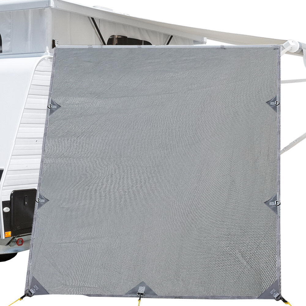 Caravan Privacy Screen Roll Out Awning 2.1x1.8M Sun Shade Pop Top End Wall