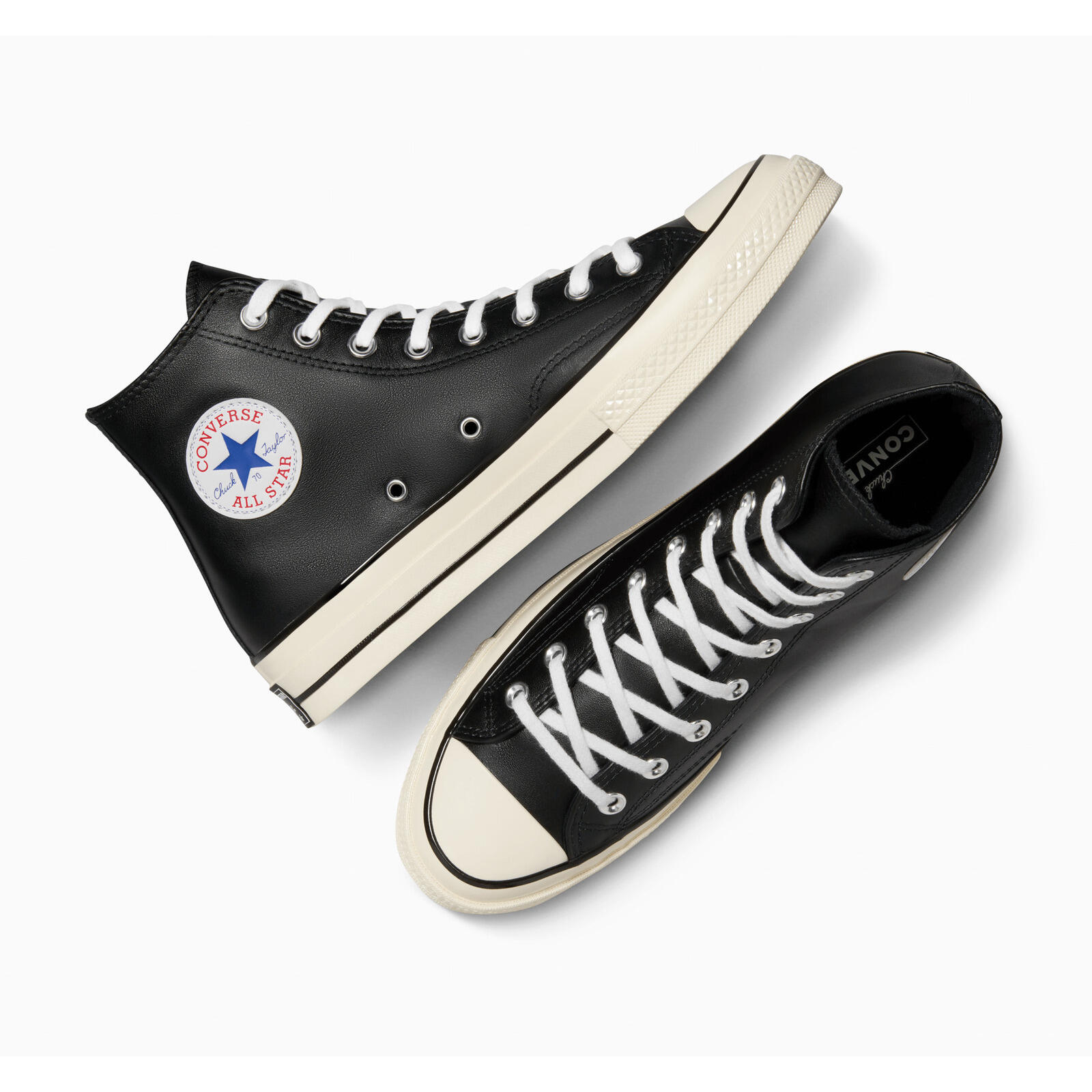 Zapatillas Converse Chuck 70 Leather, Negro, Unisexo 2/5