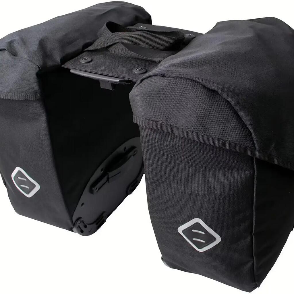Atran Velo Zap Double Bicycle Bag AVS Adapter 25L Black