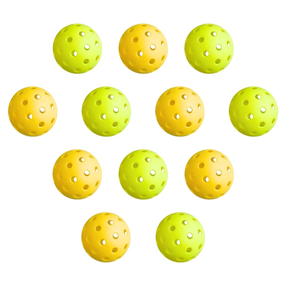 Everfit 12PC Pickleballs Set 40-Hole Design Indoor Outdoor Durable PE Balls