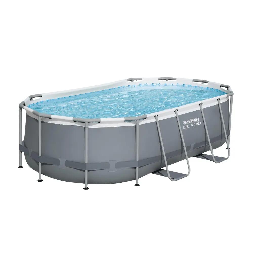 Bestway Swimming Pool 427x250x100cm Steel Frame Filter Pump Ladder 7250L