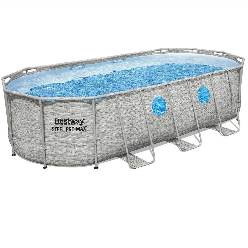 Bestway Swimming Pool 549x274x122cm Steel Frame Filter Pump Ladder 13430L
