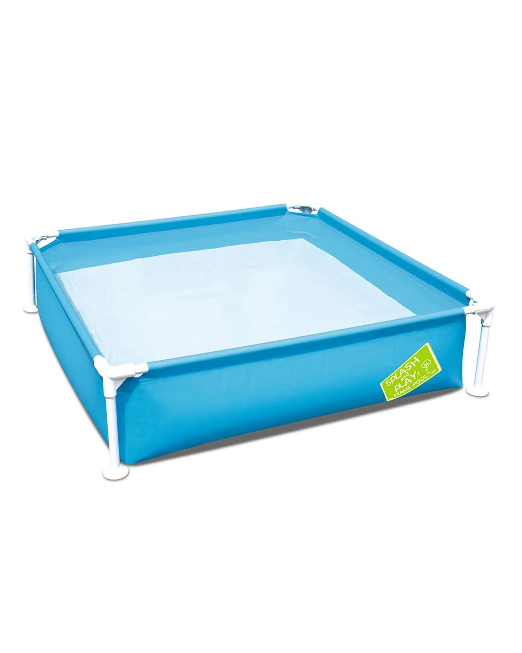 Bestway Kids Rectangular Pool 122cm Rust Resistant Safe Splash Station