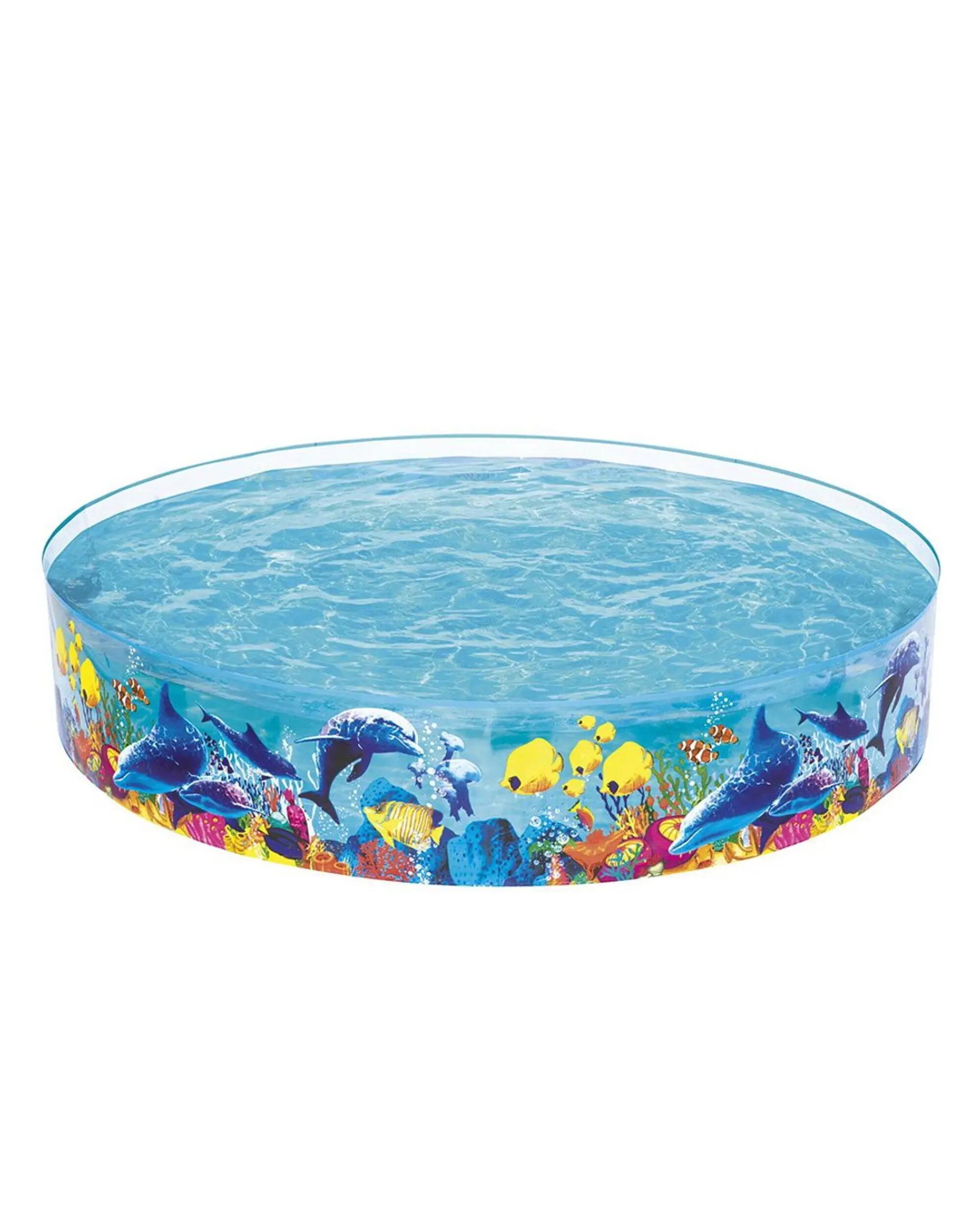 Bestway Kids Pool 244x46cm Rigid Swimming Pools Undersea 2074L
