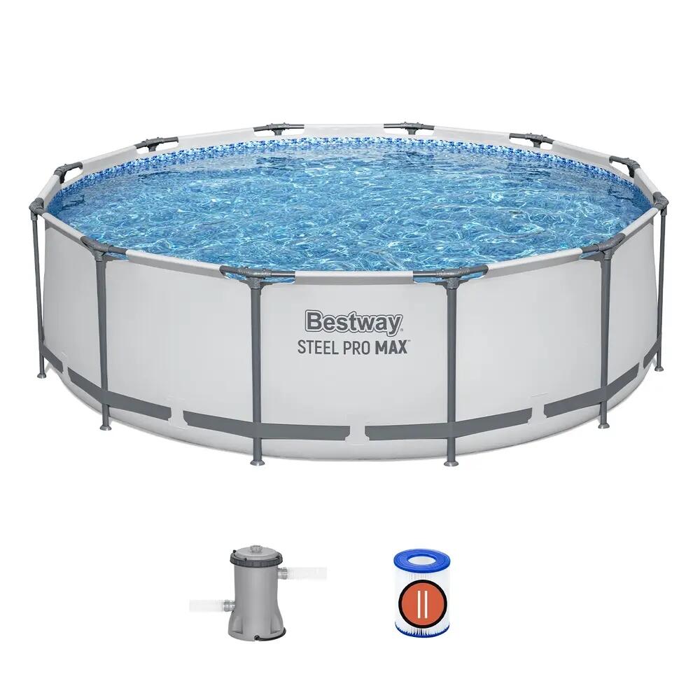 Bestway Swimming Pool 366x100cm Steel Frame Round