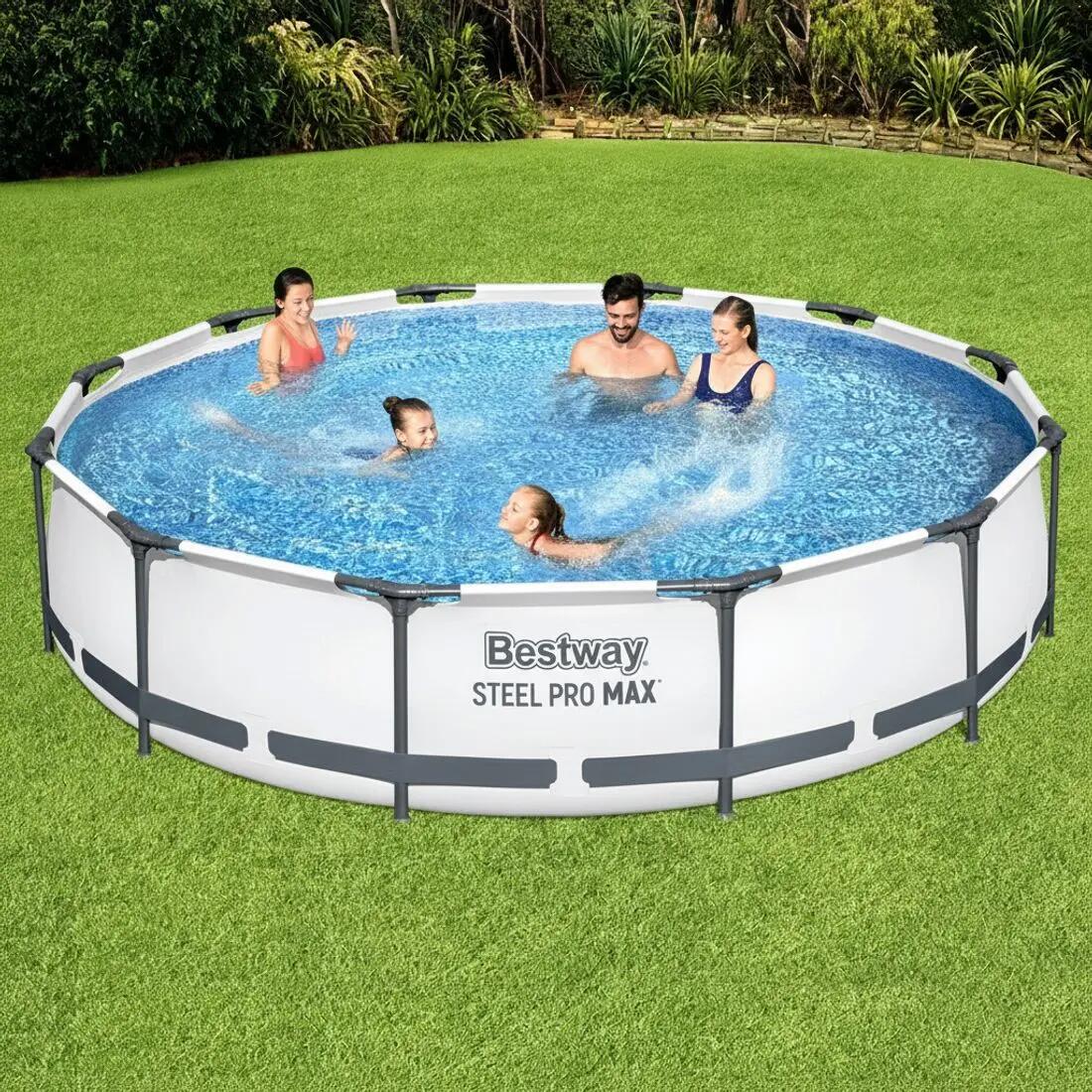Bestway Swimming Pool 366x76cm Steel Frame Round
