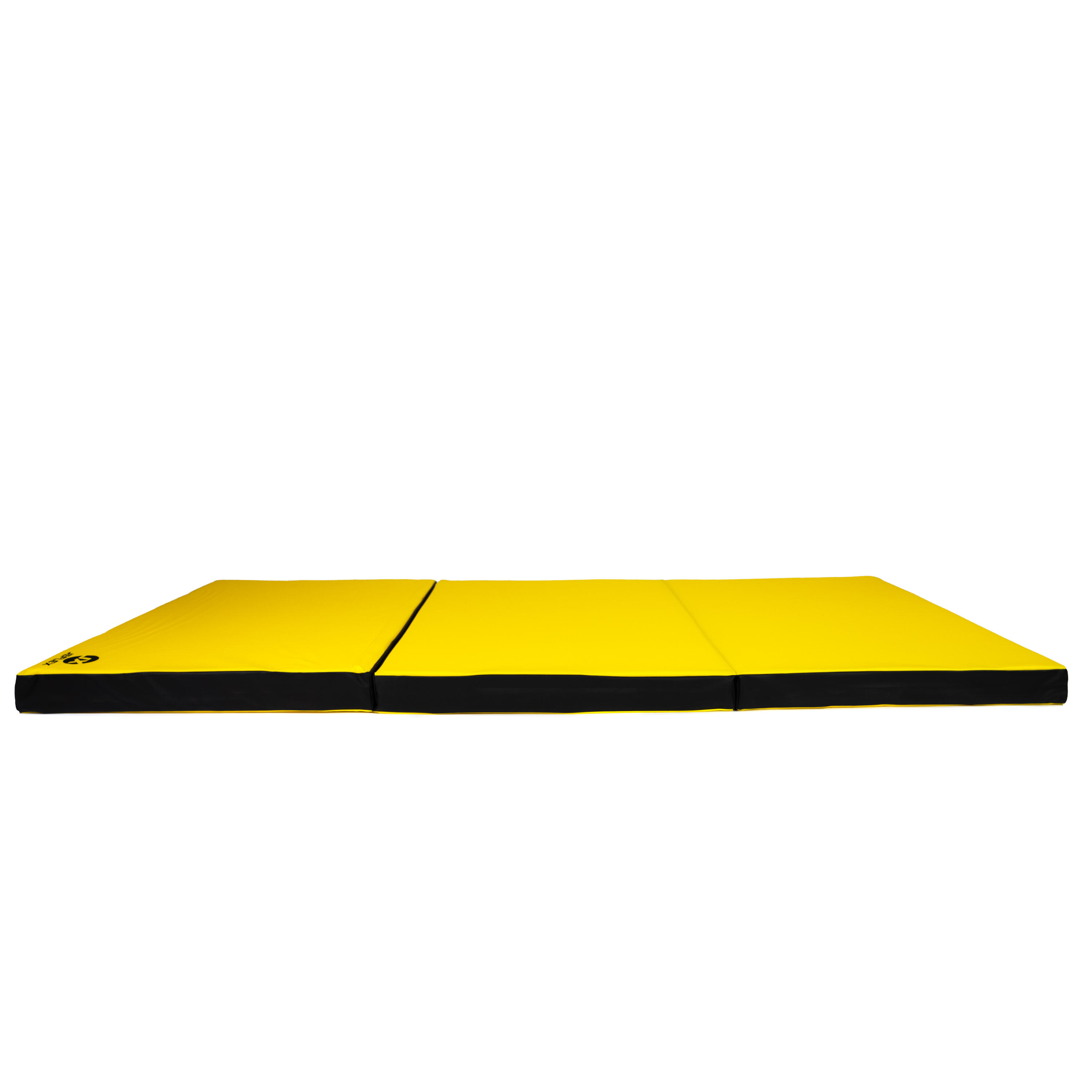 Tapete de ginástica 210 x 100 x 8 cm, amarelo/preto, dobrável, Jeflex. 2/7
