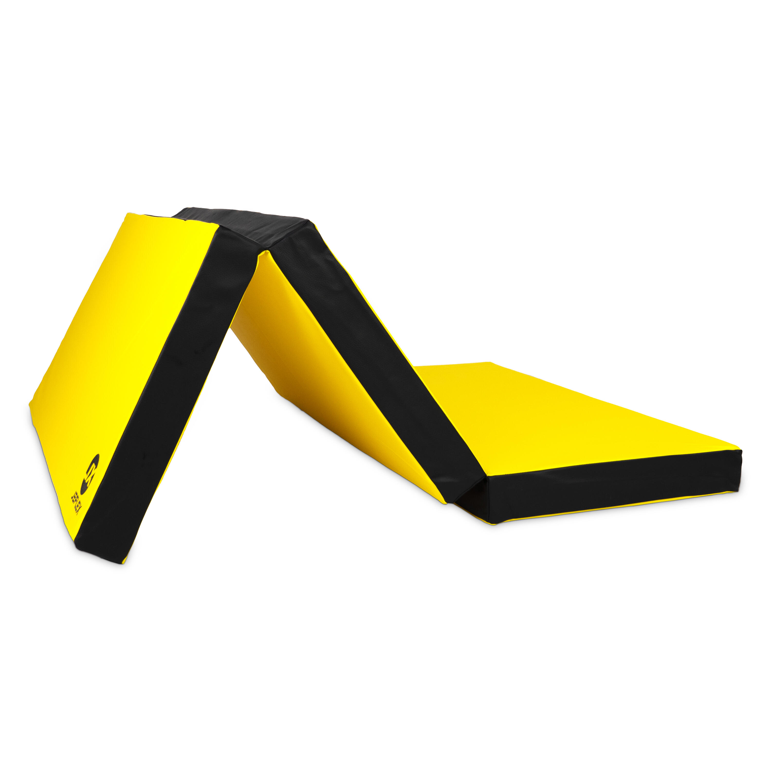 Jeflex - Tapis De Gymnastique Pliable 150 X 100 X 8 Cm, Couleur Jaune/noir - Tapis De Gymnastique - Jaune|noir - 150cm - Decathlon