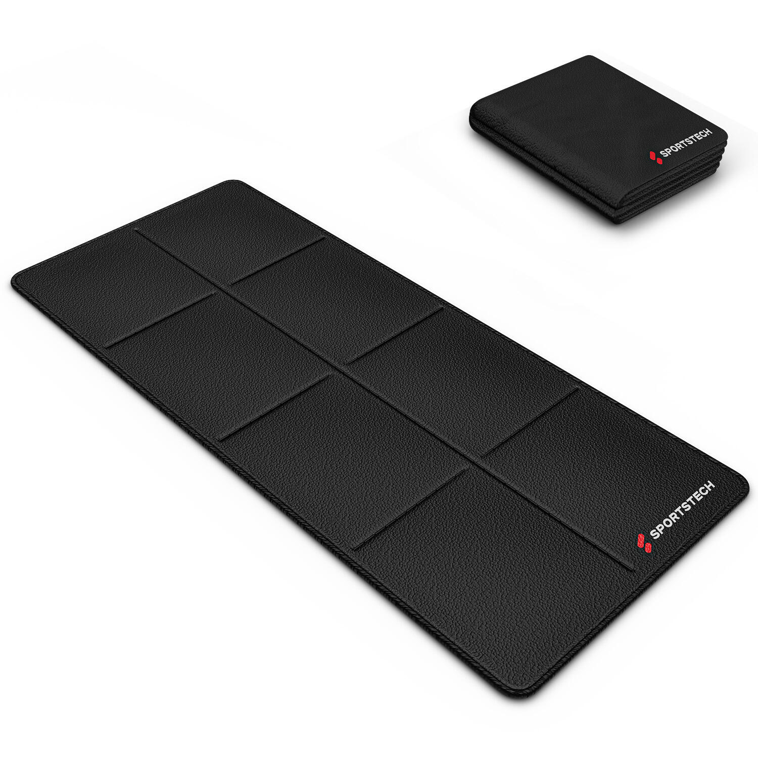 Sportstech - Sportstech Tapis De Sol Pliable Pour Walking Pad, Résistant À L’eau, 160×74 Cm - Tapis De Gymnastique - Noir - No Size - Decathlon