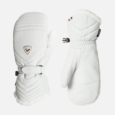 Rossignol select leather impr mitten skiwanten wit dames