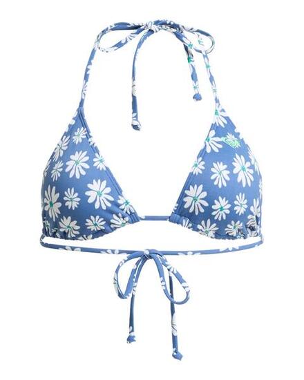 Haut de bikini triangle PRINTED ESSENTIALS TIKI TRI Bleu Femme
