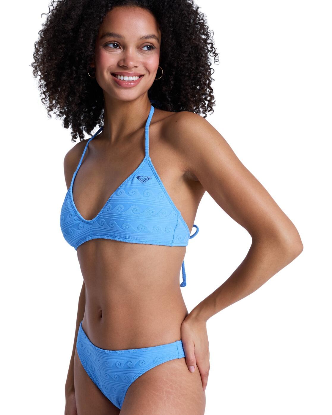 Haut de bikini triangle PARADISE WAVE FIXED TRI Bleu Femme 3/4