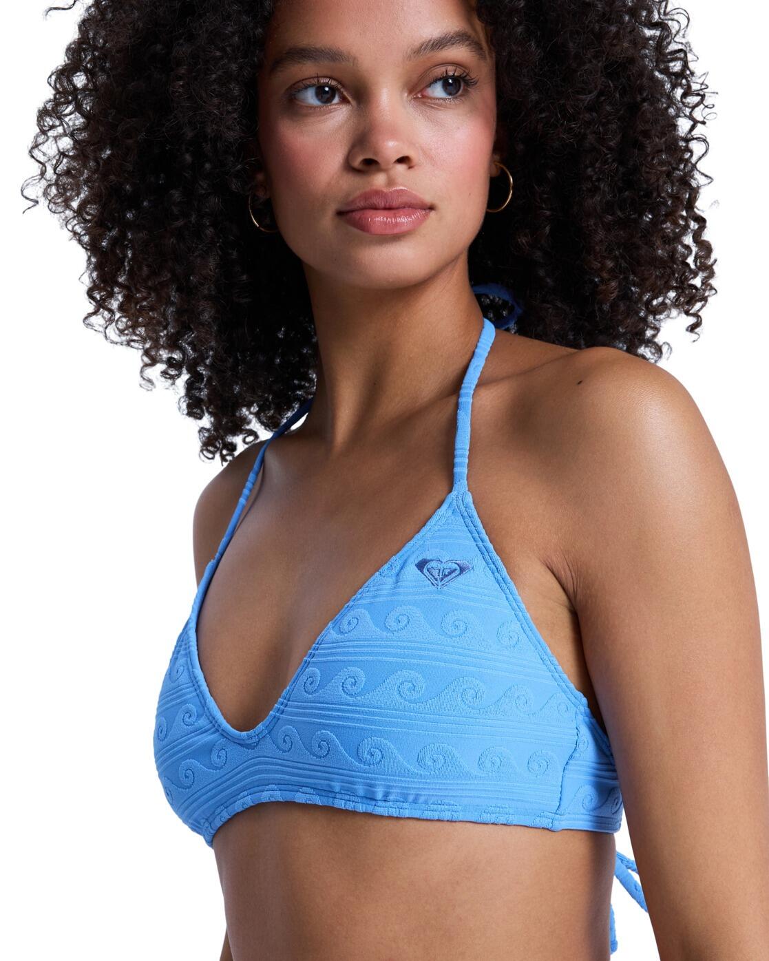 Haut de bikini triangle PARADISE WAVE FIXED TRI Bleu Femme 4/4