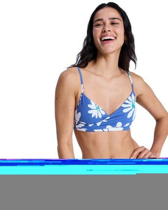 Haut de bikini bralette PRINTED ESSENTIALS Bleu Femme