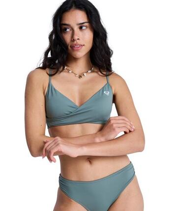 Bralette-Bikinioberteil SOLID ESSENTIALS WRAP BRA Rosa Dames