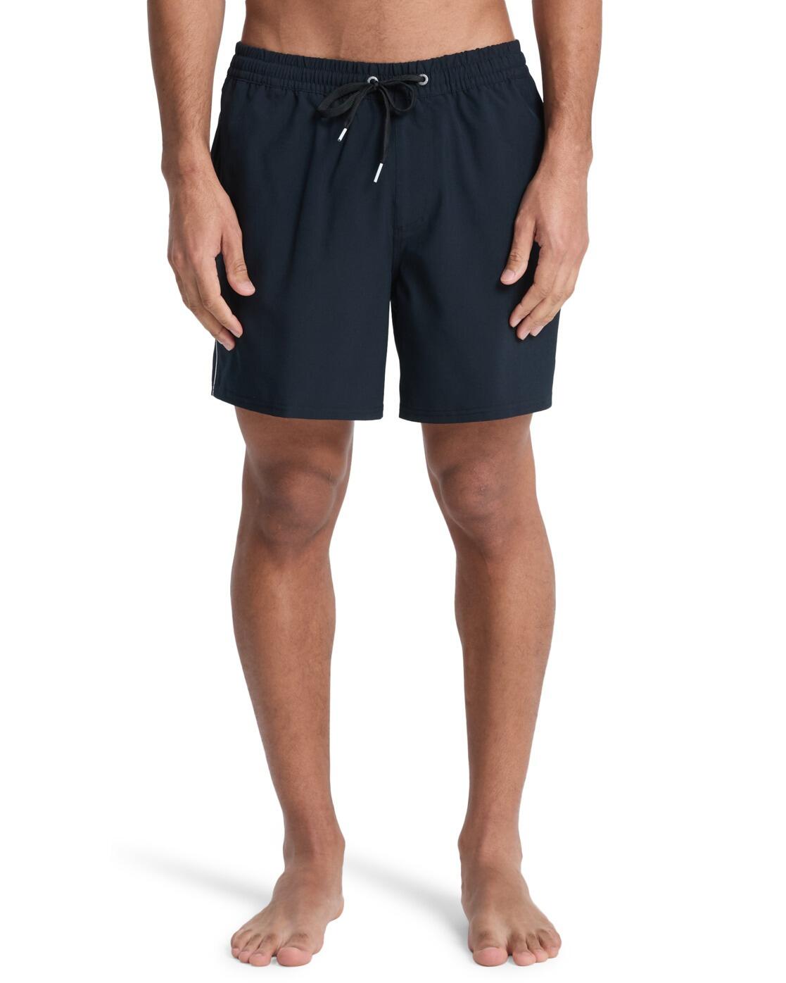 Schwimmshorts STRETCH PIPED VOLLEY 16" Schwarz Herren 2/4