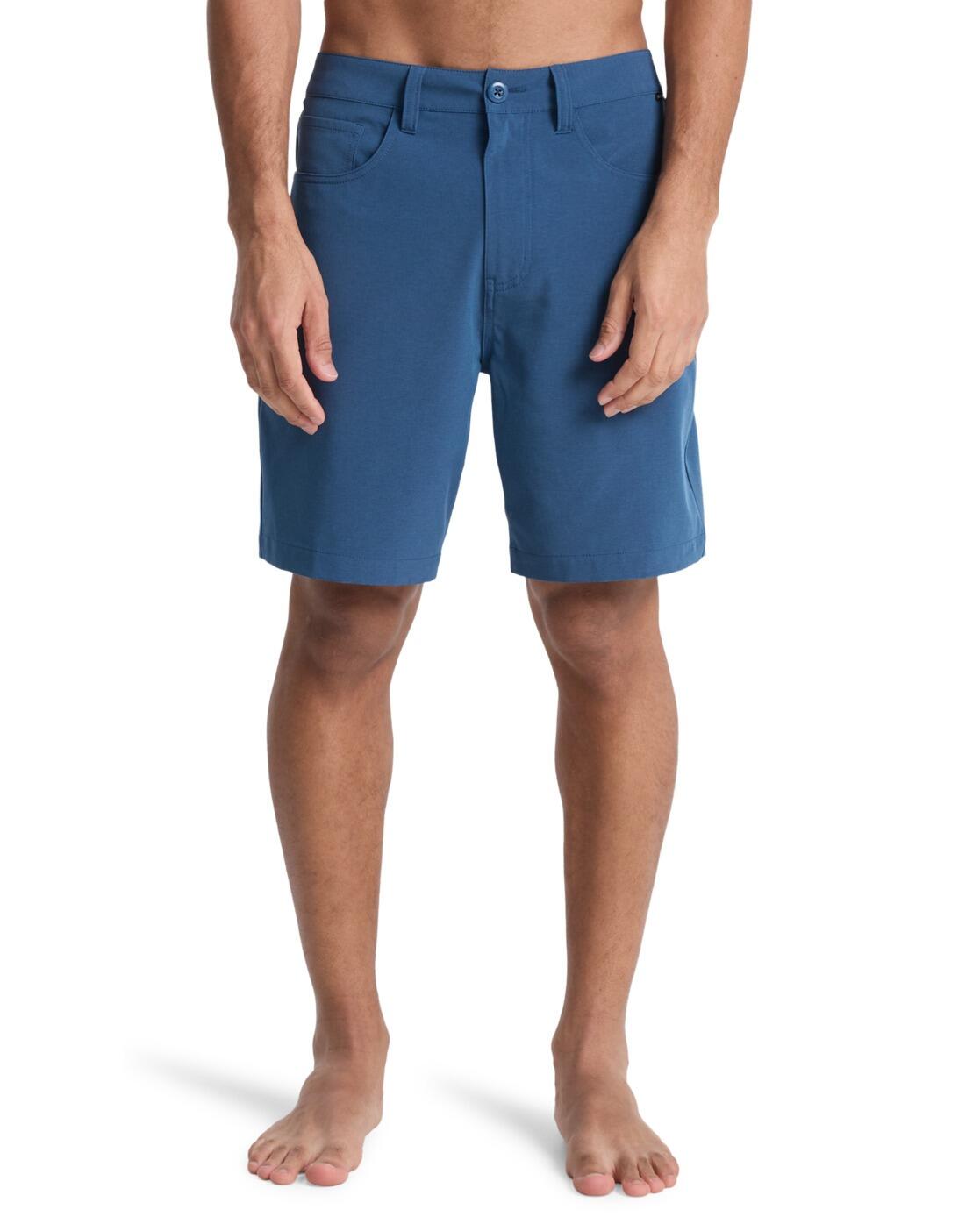 Amphibien-Boardshorts NELSON AMPH 18" Blau Herren 2/4