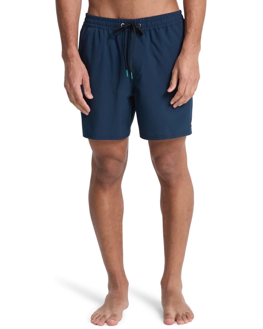 Short de bain STRETCH PIPED VOLLEY 16" Bleu Homme 2/4