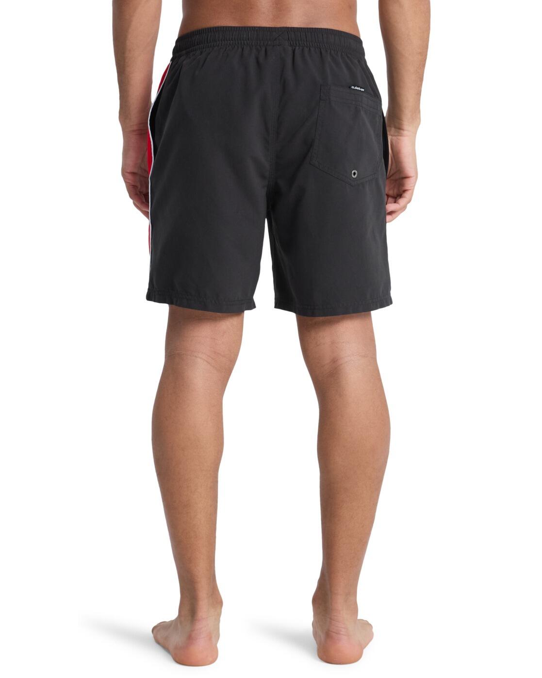 Schwimmshorts EVERYDAY CLICKER VOLLEY 17" Schwarz Herren 3/4