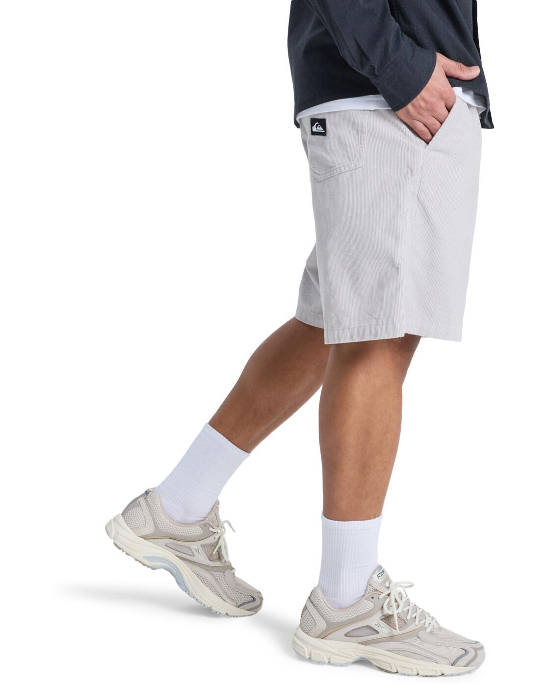 Cordshorts TAXER 18" Grau Herren 3/4