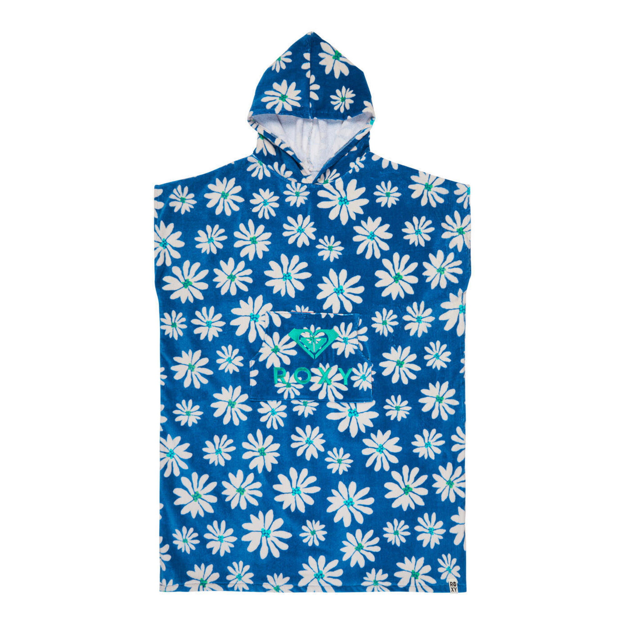 Roxy - Poncho De Surf Stay Magical Printed Bleu Femme - Paréo - Bleu - Taille Unique - Decathlon