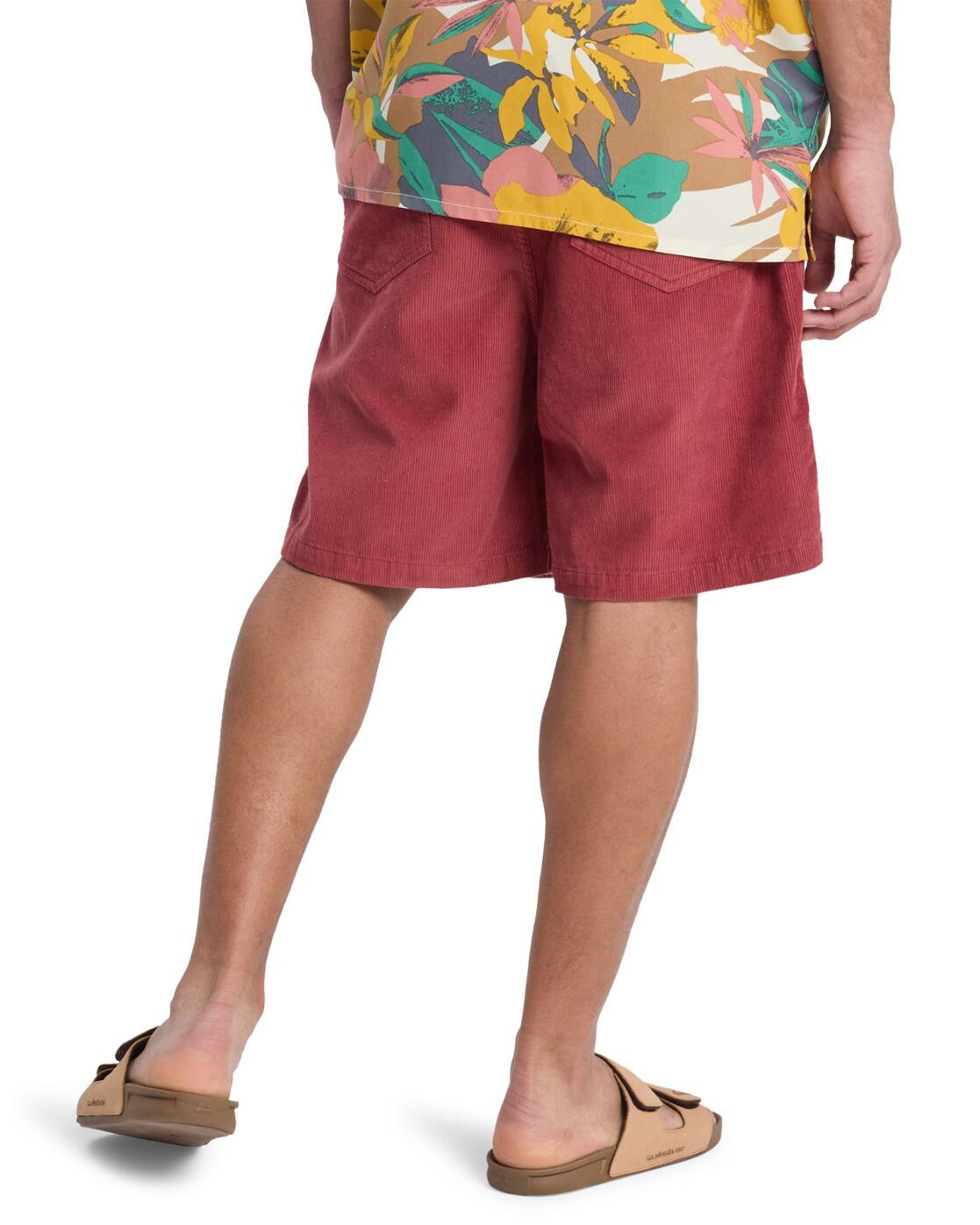 Walkshort en velours côtelé TAXER 18" Rouge Homme 2/4