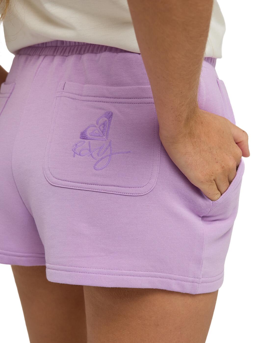 Short en molleton SURFING BY MOONLIGHT Violet Femme 4/4